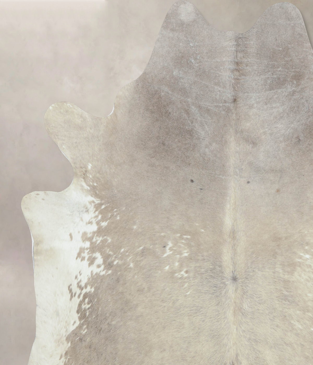 Luxurious Grey and White XX-Large Brazilian Cowhide Rug