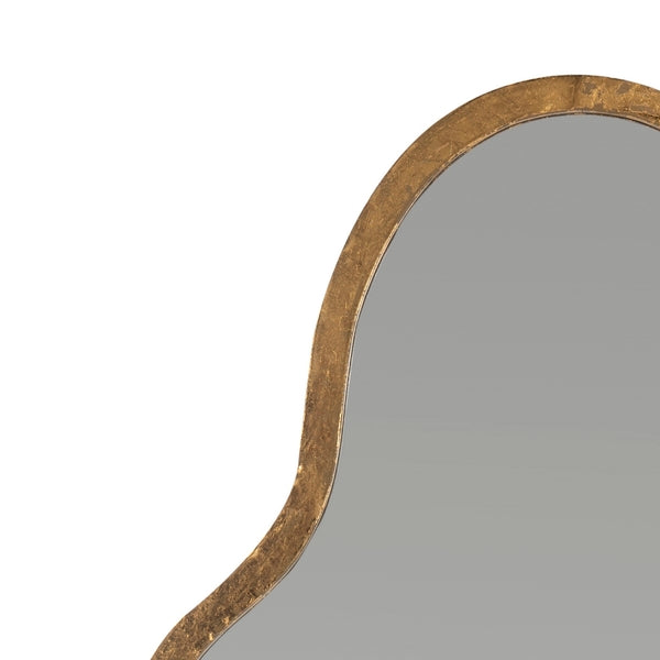 Parma Mirror: Elegant Gold Foil Design for Living Spaces