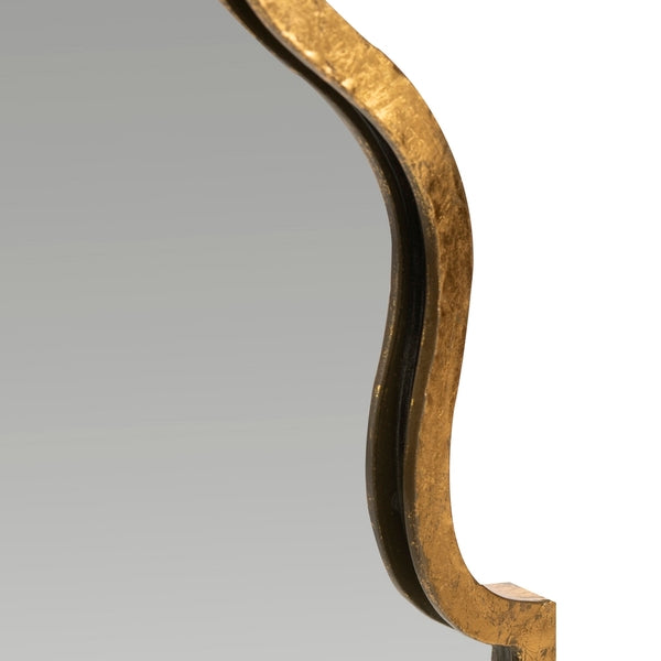 Parma Mirror: Elegant Gold Foil Design for Living Spaces