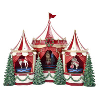 Xmas Circus Music Box With Movement & Led Light
