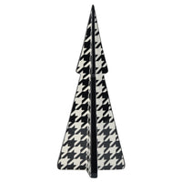 Lg. Xmas Tree With Houndstooth Decal