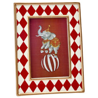 Photo Frame With Check Pattern Decal