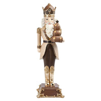 Lg. Nutcracker Holding Xmas Tree With Led Light