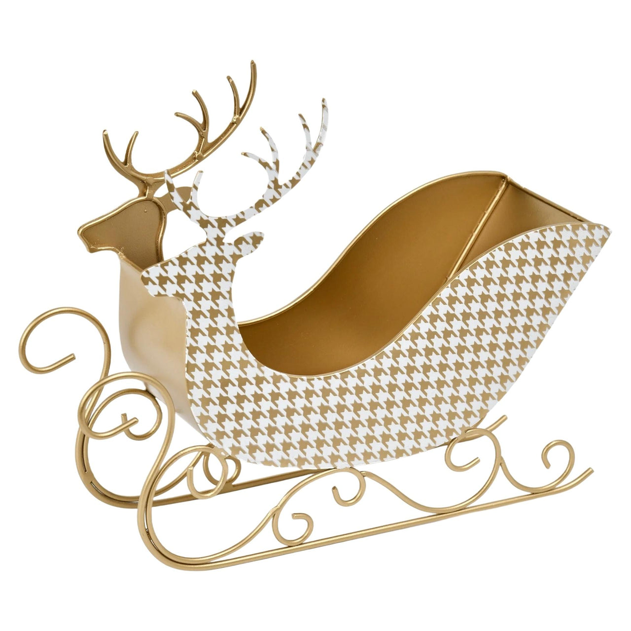 Sleigh With Houndstooth Print