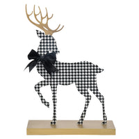 Deer With Houndstooth Print