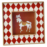 Photo Frame With Check Pattern Decal