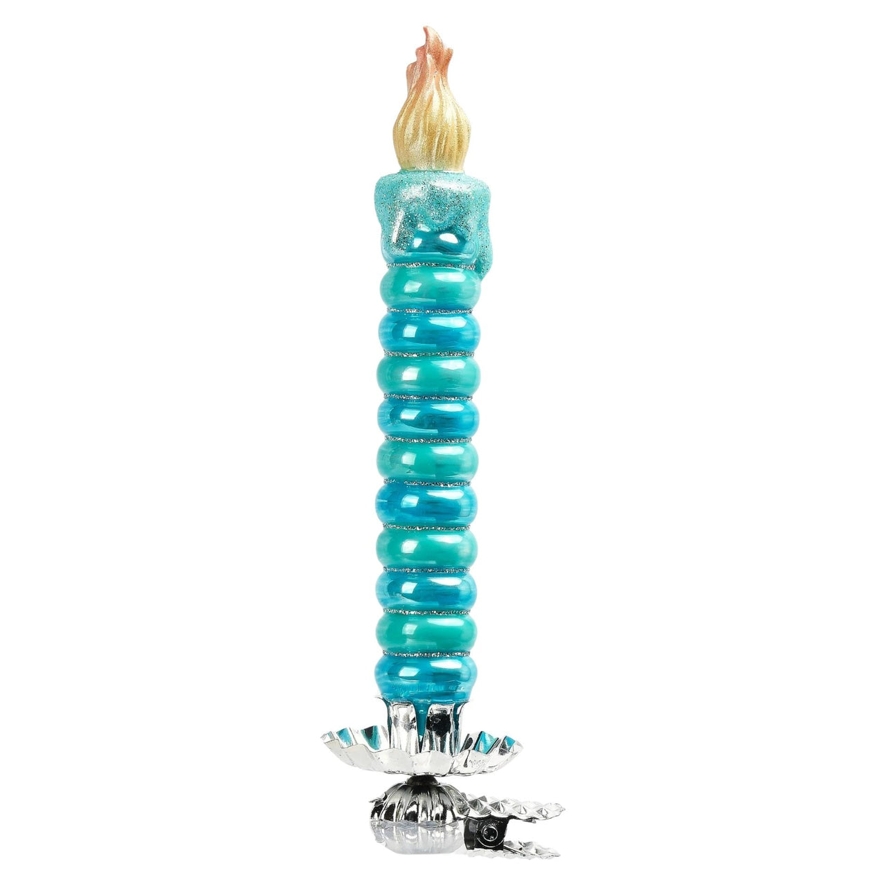 Xmas Candle W/ Flame Clip