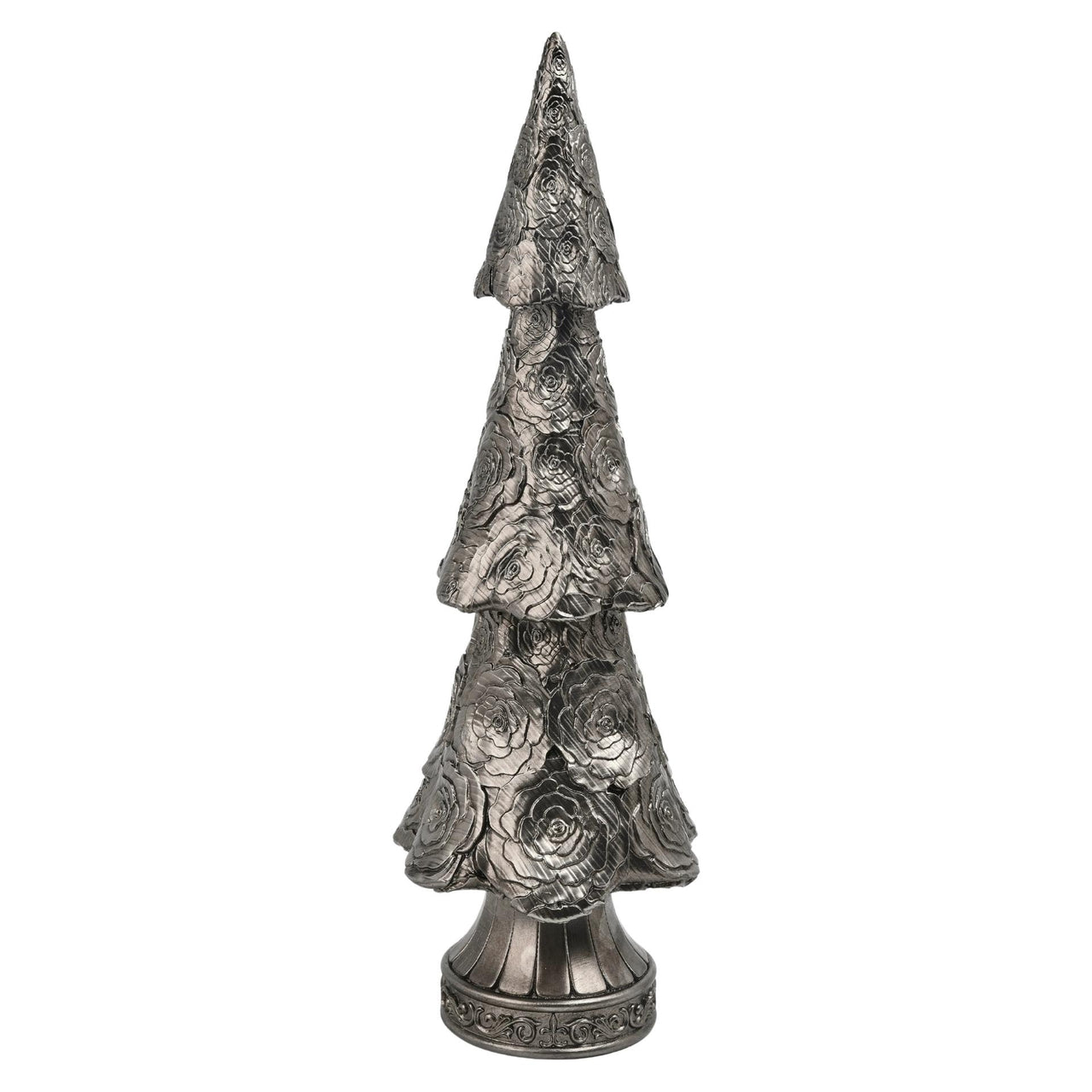 Lg. Rose Xmas, Pewter