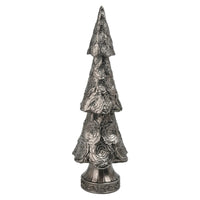 Lg. Rose Xmas, Pewter