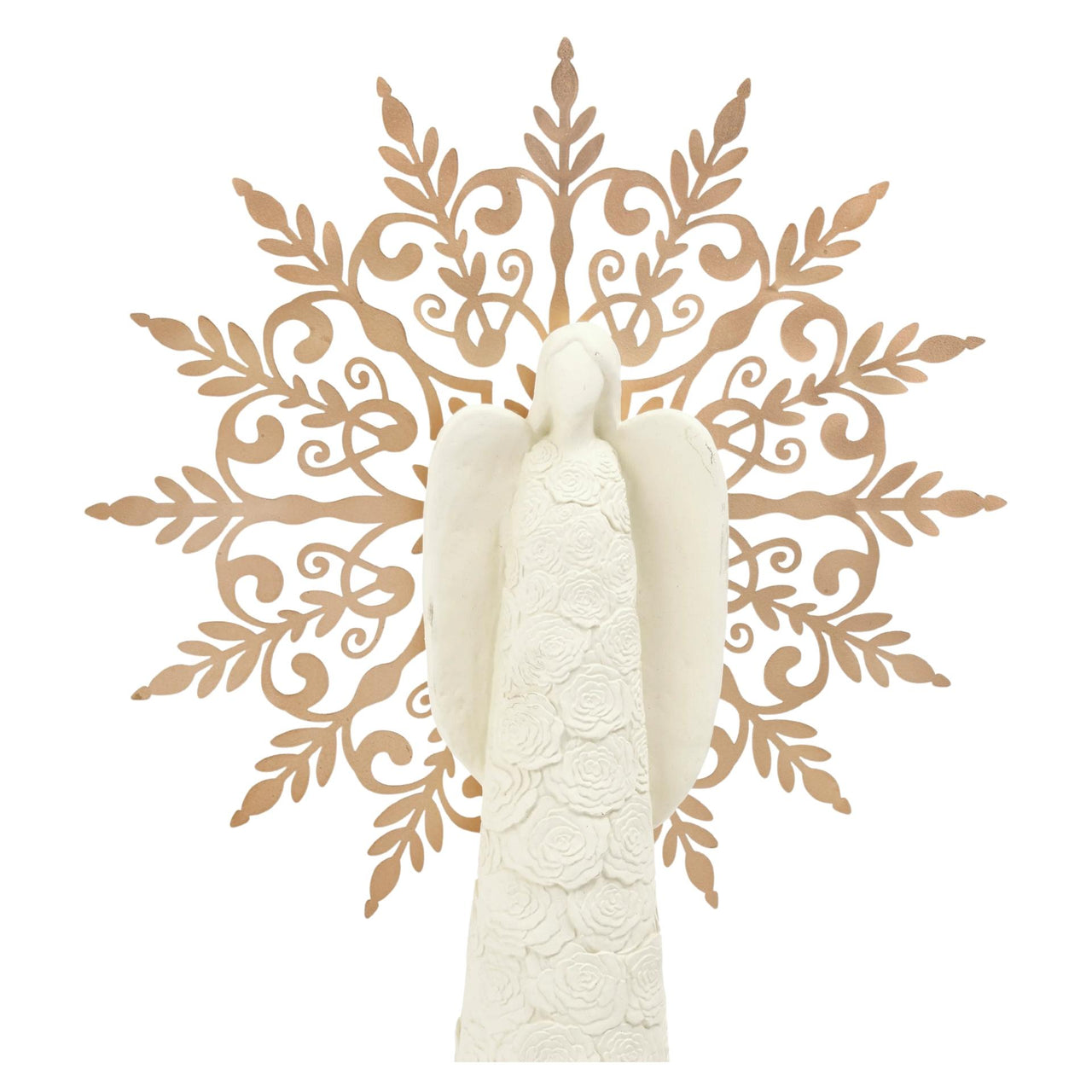 Angel W/ Metal Snowflake