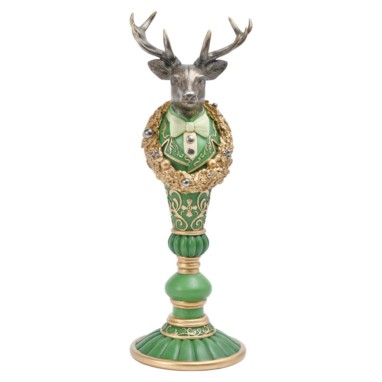 Deer Head On Pedestal