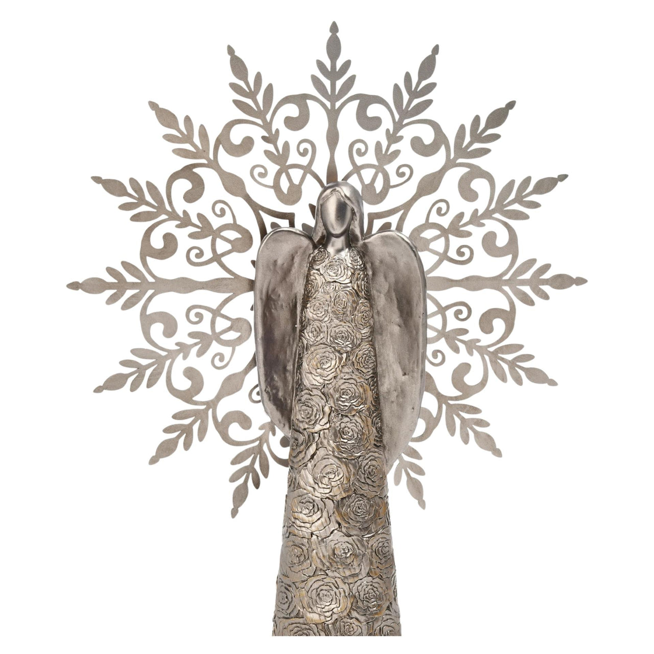Angel W/ Metal Snowflake