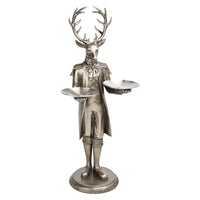 Deer Butler Holding 2 Trays