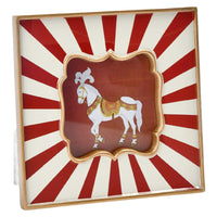 Photo Frame With Stripe Pattern Decal