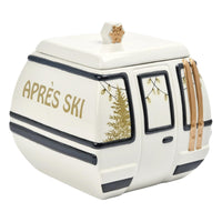 Ski Gondola Cookie Jar With Decal