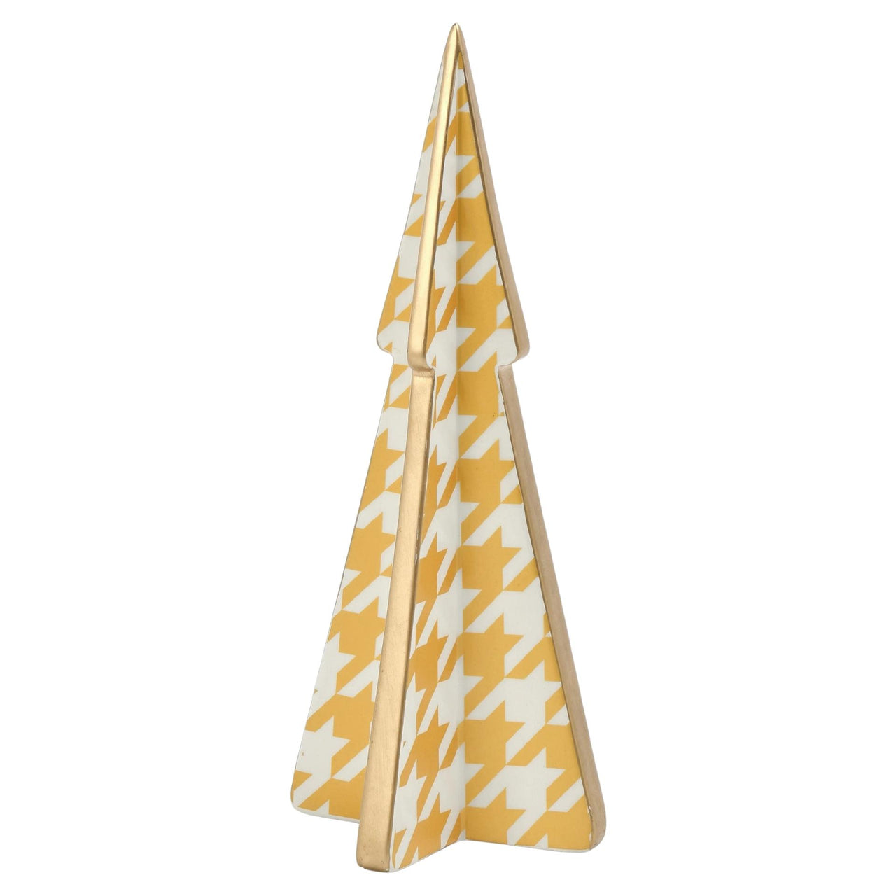 Sm. Xmas Tree With Houndstooth Decal