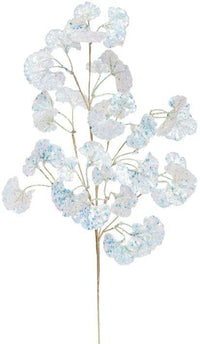 Beaded Glittered Fan Spray - 27.5 Inches