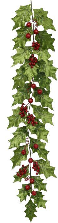 Grand Holly Garland - 5 Feet