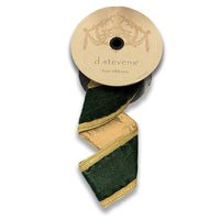 Pine Ribbon with Velvet Gold Crystals Side Trim 4