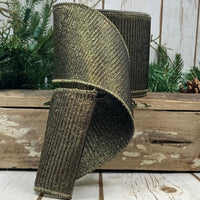 Antique Gold Pleated Lame Ribbon 4