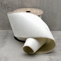 Winter White Velvet Metallic Ribbon 6