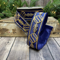 Gold Bullion Ornament with Royal Blue Ribbon 2