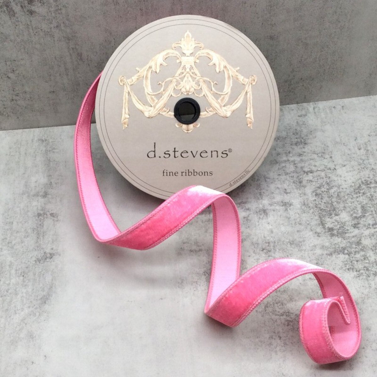Strawberry Velvet Dupion Ribbon 1 Inch x 10 Yards