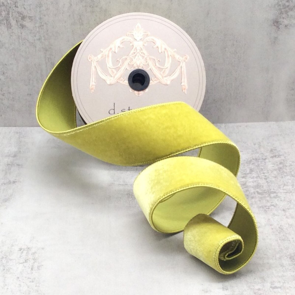 Velvet Leaf Dupion Back Ribbon 2.5" x 10 Yds