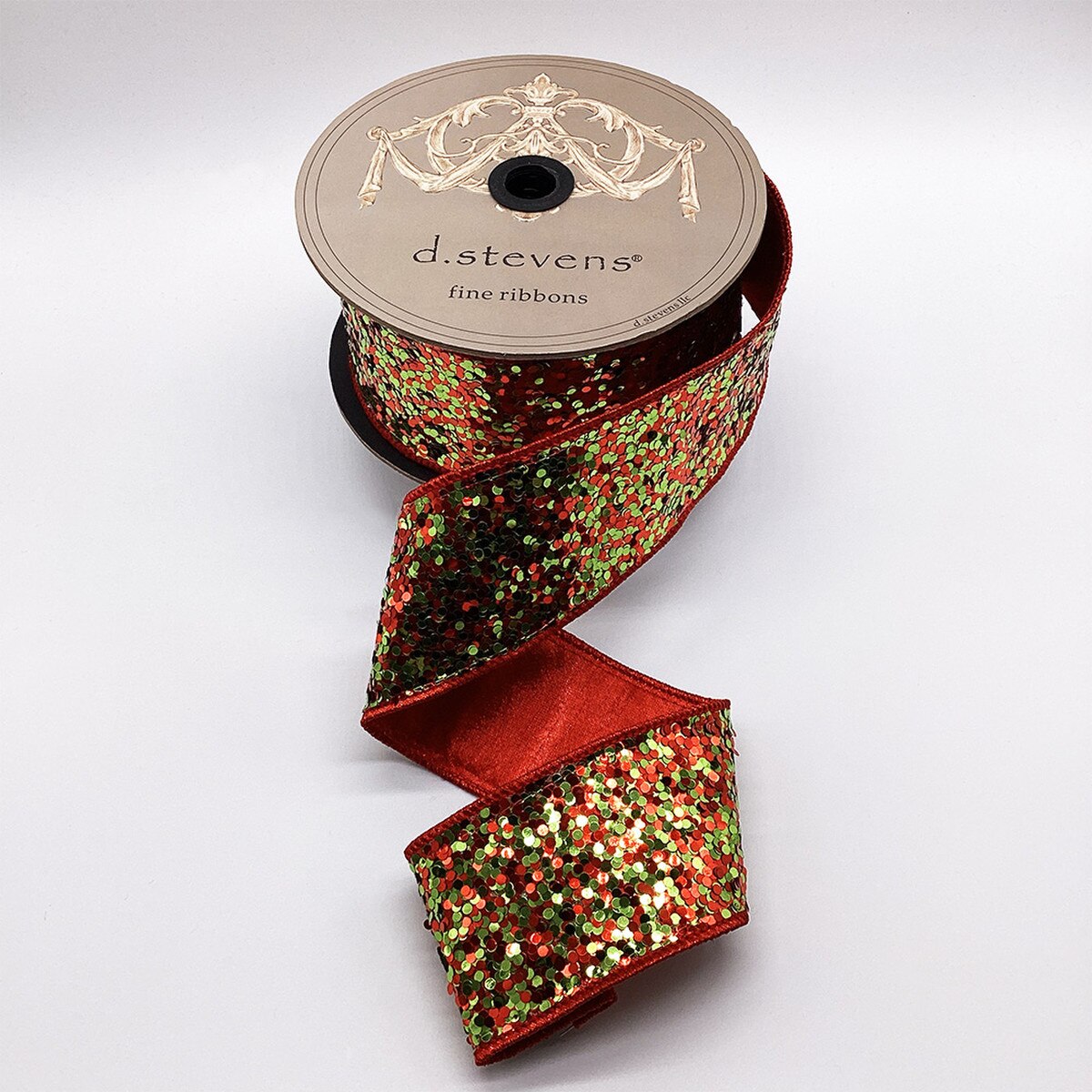Lime Green Glitter Ribbon 2.5" x 10 Yds