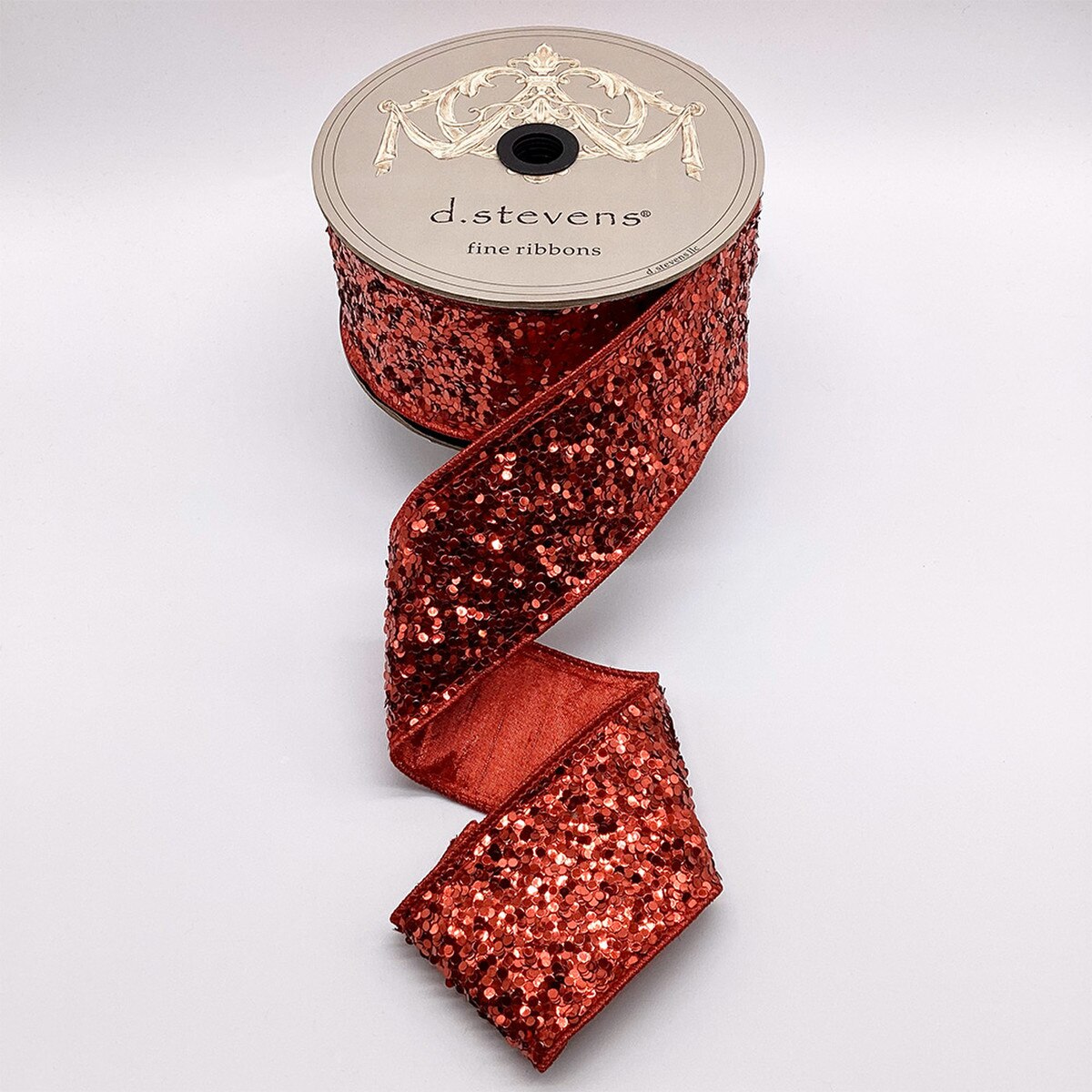 Glitter Red Ribbon 2.5 Inch x 10 Yards