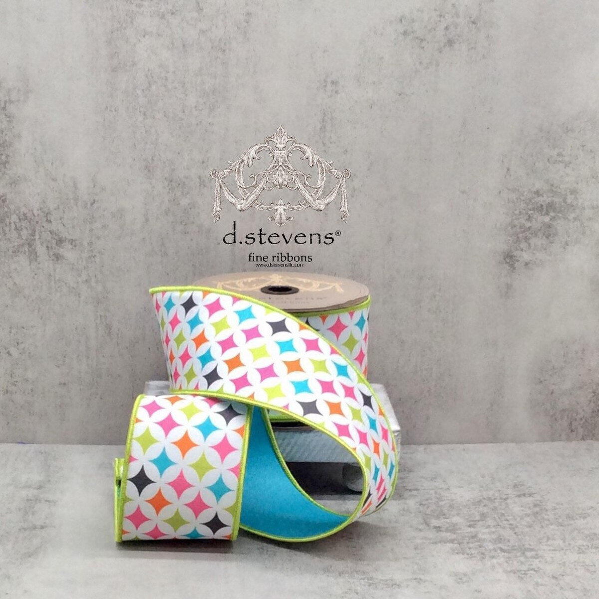 Colorful Dupion Ribbon 3 Inch x 10 Yards Pink Lime Teal Orange