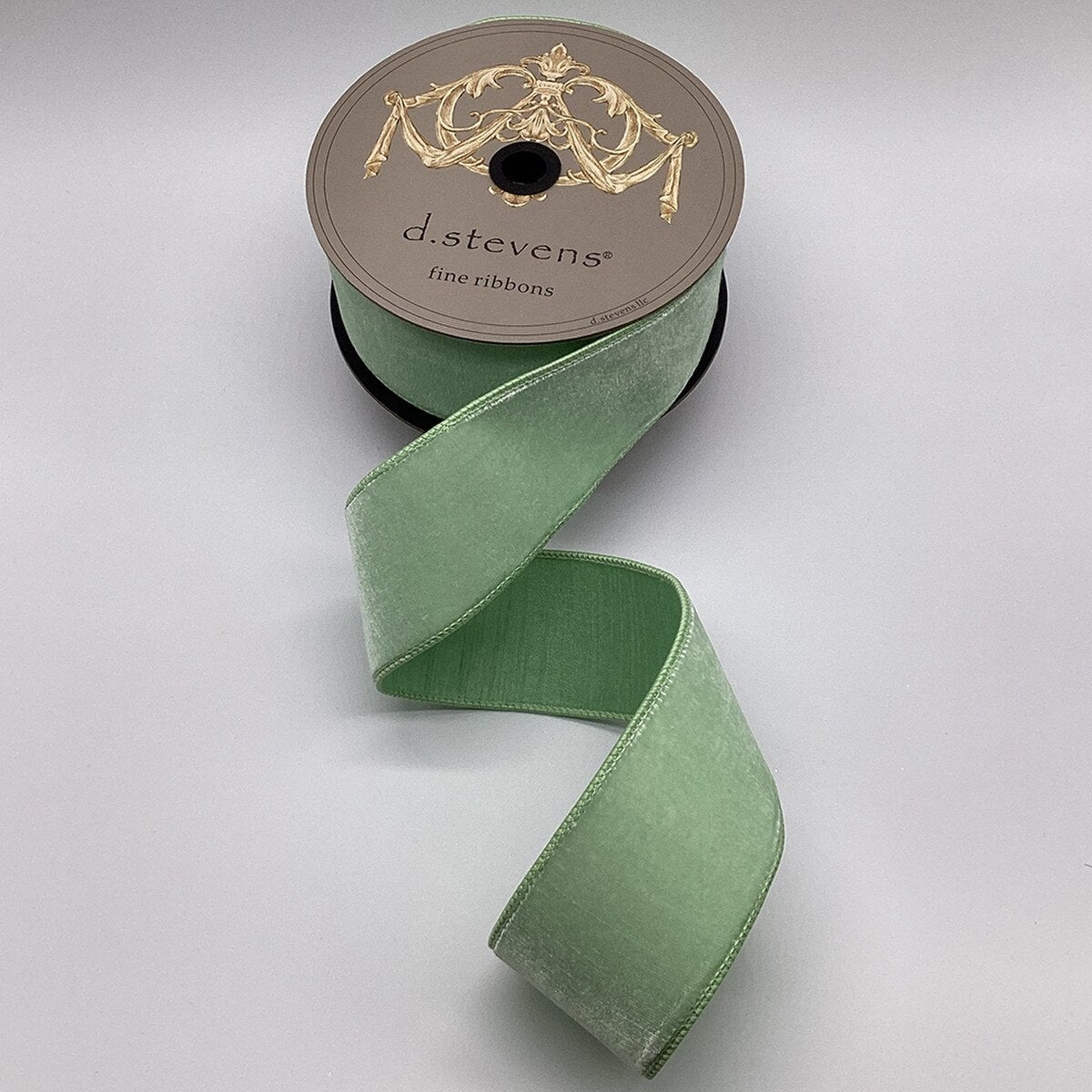 Mint Velvet Dupion Backing Ribbon 2.5 Inch x 10 Yards