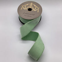 Mint Velvet Dupion Backing Ribbon 2.5 Inch x 10 Yards