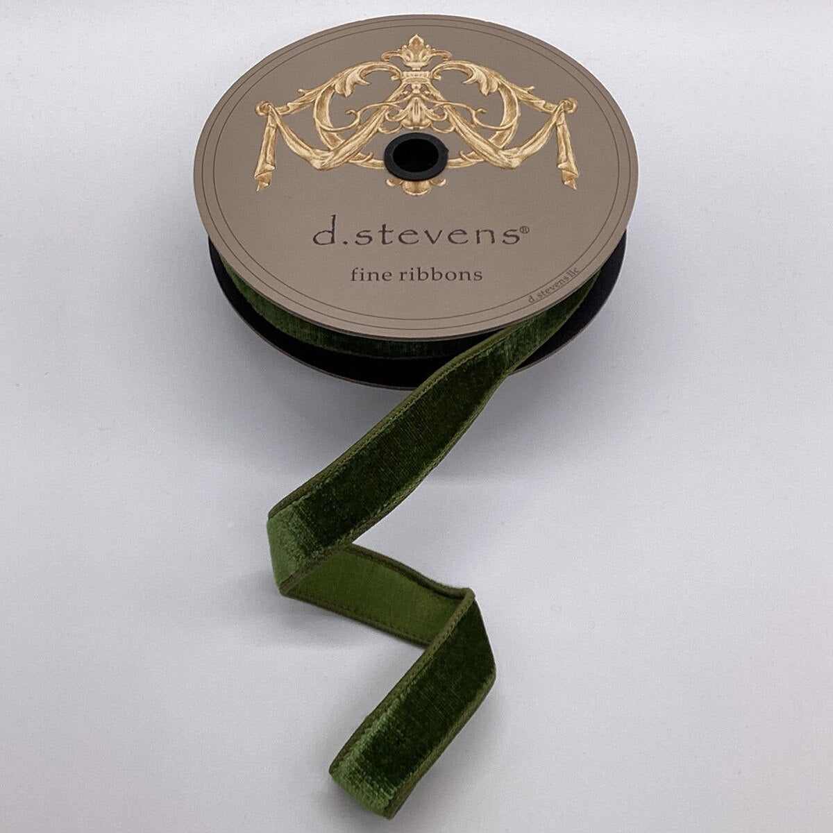 Forest Green Velvet Dupion Ribbon 1 Inch x 10 Yards