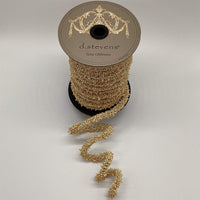 Mini Cluster Pearl Garland White Gold Ribbon 0.5 Inch x 5 Yards