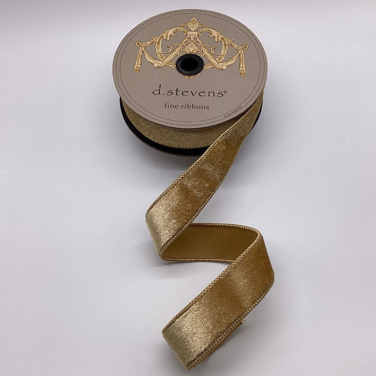 Ice Velvet Gold Ribbon 1.5 Inch by 10 Yards
