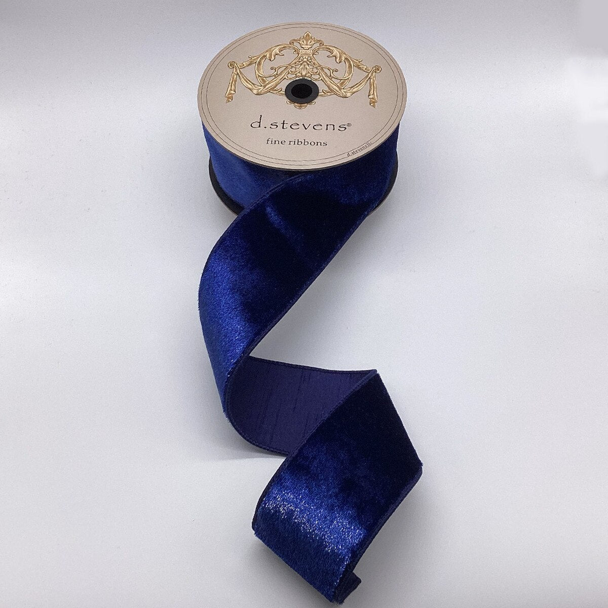 Navy Blue Ice Velvet Ribbon 3 Inch x 10 Yards