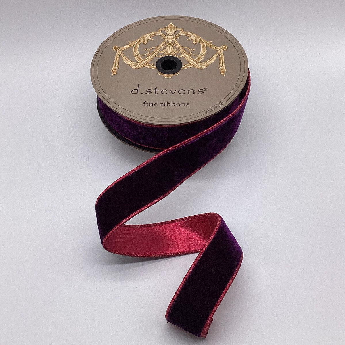 Hot Pink Velvet Metallic Ribbon 1.5" x 10 Yds