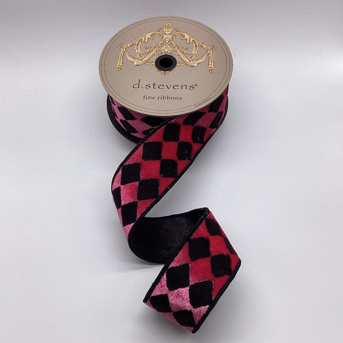 Harlequin Pink Ice Velvet Ribbon 2.5" x 10 Yds