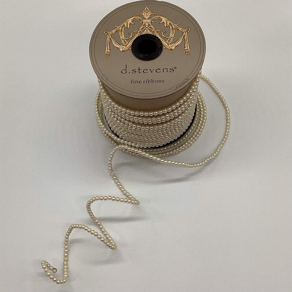 Ivory Pearl Garland Ribbon 0.10 X 10 Yards