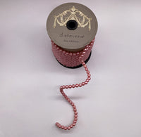 Pearl Garland Peach Ribbon 0.5 Inch x 10 Yards