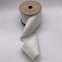 Iridescent Metallic Dupion Glitter Stripes Ribbon 4