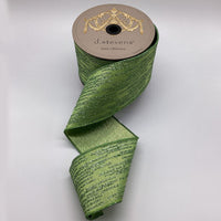 Mint Metallic Dupion Glitter Stripes Ribbon 4