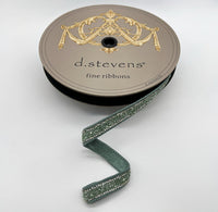Poly Rock Candy Crystal Side Trim Celadon Ribbon 0.5