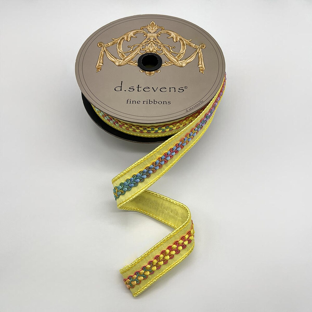Light Yellow Dupion Ribbon 1 Inch x 10 Yards