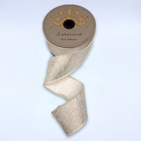 Frosted Silver Sequin Shimmer Metallic Ribbon 2.5