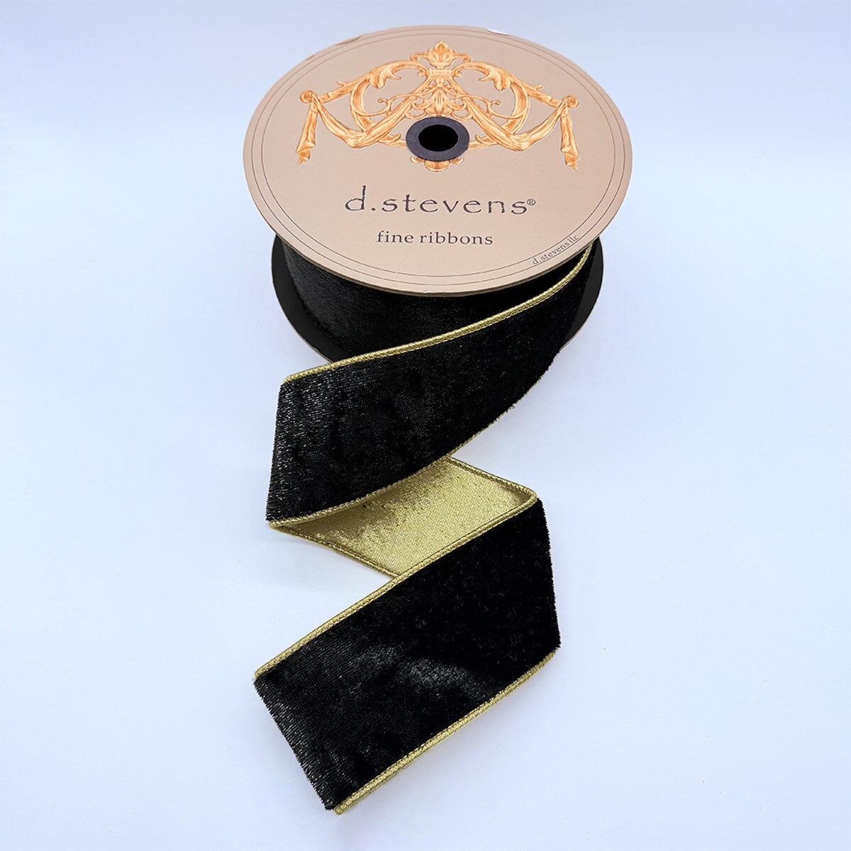Metallic Gold Ice Velvet Ribbon 2.5 Inch x 10 Yards