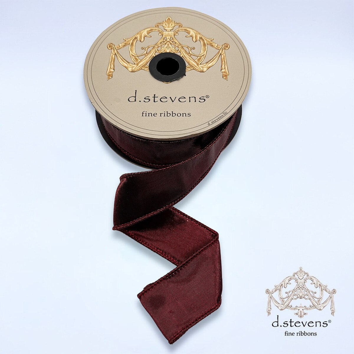 Metallic Dupion Ribbon New Ruby 1.5 Inch x 10 Yards