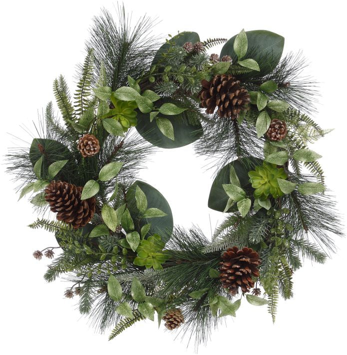 Mixed Pine Wreath - 24 Inches
