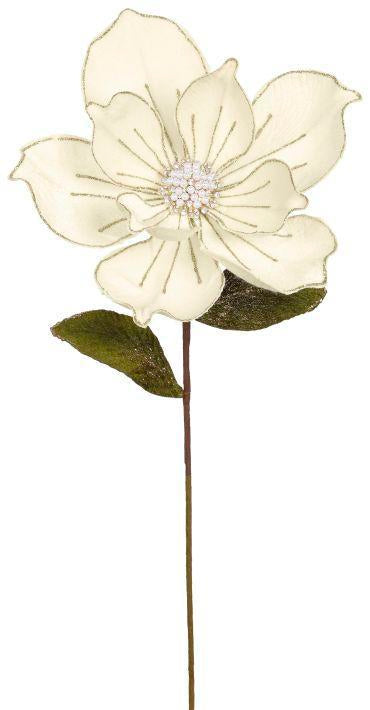 Jeweled Magnolia Stem, Large - 24 Inches